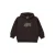 s.Oliver hoodie met print – donkerbruin