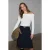 Blouse met asymmetrische cut-out en lange mouwen