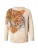 Derhy Trui ‘ADOLIE’  lichtbeige / karamel / brokaat / zwart