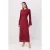 Trendyol Modest Dames Bordeaux Effen Maxi Lang Stijlvol/Avond Skater Modest Avond Jurken