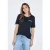 Cecil Dames T-shirt van materiaalmix in Blauw
