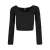 Dames t-shirt met lange mouwen v-hals Shorts rib Urban Classics GT