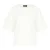 Oversized gemerceriseerd katoenen T-shirt met ellebooglange mouwen