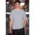 T-shirt met ronde hals van ribstof