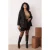 Trendyol Curve Dames Zwart Effen Lang Oversized Grote maten Blazers