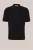 WE Fashion – Heren regular fit polo met structuur – Regular fit – Zwart – Katoen –