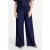 POM Amsterdam high waist broek donkerblauw broderie