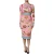 Italiaans Brood Print Midi Jurk