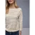 Street One Dames Gestreept shirt in Beige
