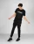 Les Hommes T-shirt Front Logo Mannen zwart