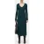 Closed Long Sleeve Rib Dress Pini Green