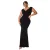 Damesjurk met plooi Goddiva Bardot Maxi