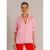 Yest blouse met linnen lichtroze