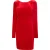 Faina Fluwelen jurkje met strass steentjes Dames rood