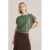 WE Fashion top olijfgroen gebreid