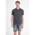 LERROS regular fit geruite jacquard polo – lava grijs