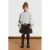Alix Mini oversized sweater met print – lichtgrijs