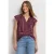 Street One Dames Blouse met split in de hals en volantmouwen in Pink