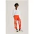 Zenggi Printed Cotton Chino Red Orange