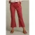 River Woods Red Cropped Flare Pants