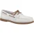 Sperry Authentic 2 Eye Leer Heren Witte/Gom Bootslederen Schoenen