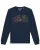Watapparel Sweatshirt ‘ Fahrräder ‘  navy / gemengde kleuren