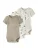 NAME IT Rompertje/body  donkerbeige / beige gemêleerd / bruin / wit