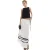 French Connection Genevieve gestreepte wikkelmaxi-rok voor dames (Wit, Zwart)