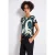 Street One Dames Materiaalmix V-hals Shirt in Turkoois