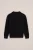 WE Fashion – Jongens fijngebreide polo – Regular fit – Zwart – Katoen –