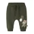 NAME IT BABY joggingbroek met borduursels en print – olijfgroen