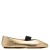 Mango leren ballerina’s goud