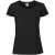Fruit Of The Loom Vrouwen / Dames Fit Ringgesponnen Premium Tshirt (Zwart)