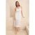TRENDYOLMİLLA Dames Wit Effen Midi Mouwloos Strandkleding Recht Jurken