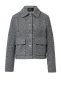 s.Oliver BLACK LABEL bouclé winterjas grijs
