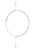 NAEMI Ketting  zilver / parelwit