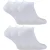 Set van 6 uniseks ademende, katoenrijke sneakersokken – Wit