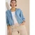 Denim-look blouson met ritssluiting