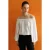 Schouderbevriadende Textuur Blouse