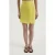 Hoge Taille Mini Rok met Zijknopjes