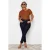 Trendyol Curve Dames Blauw Effen Skinny Hoge taille Grote maten Jeans