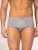 zd ZERO DEFECTS Slip ‘Senior Prinstriped Fly Front Brief’  grijs