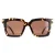 Bottega Veneta Square Dames Havana Bruin BV1005S