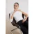 TRENDYOLMİLLA Dames Ecru Effen Driekwart mouw Getailleerd Blouses
