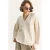 Relaxed Fit V-hals Geweven Trui
