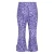 B.Nosy flared broek met print – paars/lila