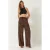 Ontspannen Pasvorm Zebra Print Jersey Broek