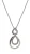 Orphelia ‘Amber’ Dames 925 Sterling Zilveren Ketting met Hangertje – Zilver ZH-7092