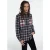 The Kooples Chemise Droite A Carreaux Poches Contrastees Black