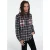 The Kooples Chemise Droite A Carreaux Poches Contrastees Black